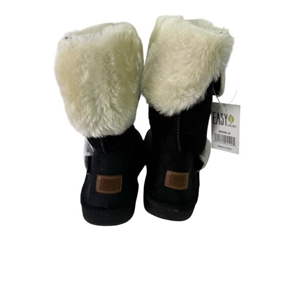 Easy USA Women’s Winter Boots sz 6 Warm Fold-Over Fur NEW # M520 - Picture 6 of 7